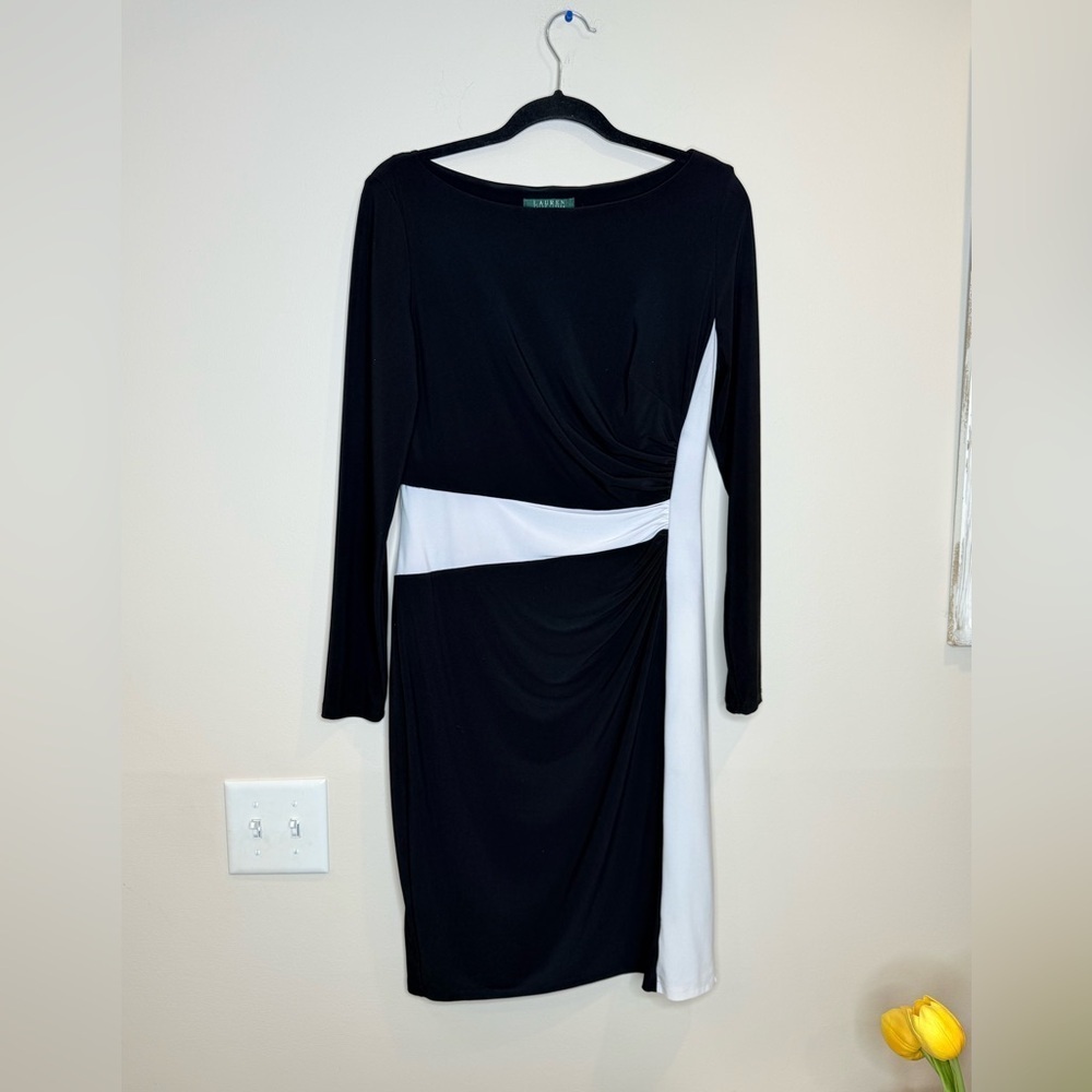 🔥Ralph Lauren Black and White Long Sleeve Dress🔥